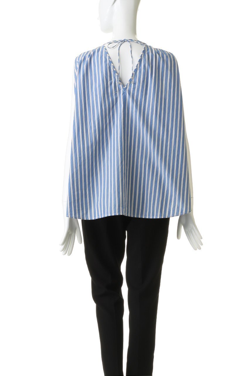 【ヌキテパ/NE QUITTEZ PAS】のPoplin Wave Tuck トップス 人気、トレンドファッション・服の通販 founy(ファニー) 　ファッション　Fashion　レディースファッション　Fashion for Women　トップス・カットソー　Cut & Sew Tops　キャミソール&ノースリーブ　Camisoles & Sleeveless Tops　シャツ・ブラウス・オフィスカジュアル　Elegant Blouses & Button-Ups　ギャザー　Gathered, Ruffled　センター　Center, Center Line　ノースリーブ　Sleeveless, No-Sleeve　リボン　Ribbon, Bow　夏　Summer　新作・新入荷　New Arrivals / New In　other-4|ID: prp329100004923146 ipo3291000000036940523