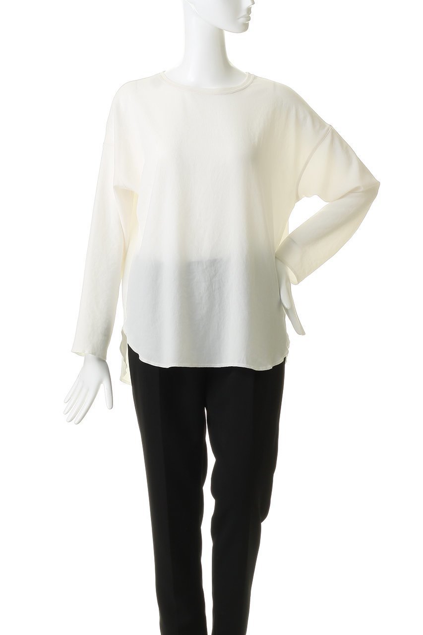 【プルミエ アロンディスモン/1er Arrondissement】のジョーゼットプルオーバー 人気、トレンドファッション・服の通販 founy(ファニー) 　ファッション　Fashion　レディースファッション　Fashion for Women　トップス・カットソー　Cut & Sew Tops　シャツ・ブラウス・オフィスカジュアル　Elegant Blouses & Button-Ups　カジュアルプルオーバー・ニットトップス　Pullovers & Knit Tops / Casual Pullovers　ジョーゼット　Georgette, Semi-Sheer Fabric　スリーブ　Sleeve, Long Sleeve / Short Sleeve　ドレープ　Drape, Draping Fabric　ロング　Long, Long-Length　エレガント 上品　Elegant　新作・新入荷　New Arrivals / New In　other-2|ID: prp329100004923163 ipo3291000000036940664