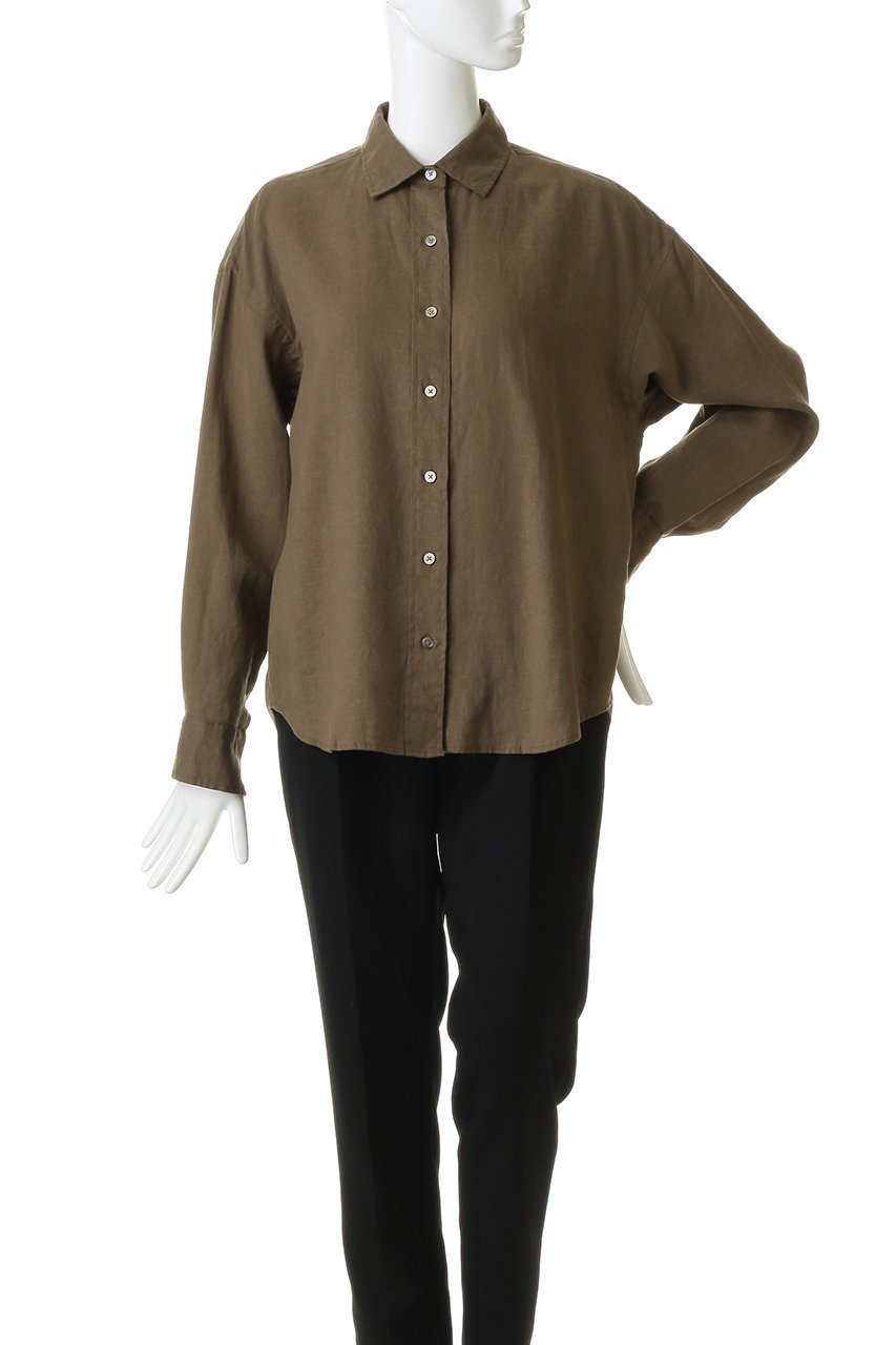 【エリオポール/heliopole】のフレンチリネンシャツ 人気、トレンドファッション・服の通販 founy(ファニー) 　ファッション　Fashion　レディースファッション　Fashion for Women　トップス・カットソー　Cut & Sew Tops　シャツ・ブラウス・オフィスカジュアル　Elegant Blouses & Button-Ups　スリーブ　Sleeve, Long Sleeve / Short Sleeve　フレンチ　French, French Style　リネン　Linen, Linen Fabric　リラックス　Relax, Relaxed Fit　ロング　Long, Long-Length　夏　Summer　新作・新入荷　New Arrivals / New In　羽織　Haori, Light Jacket　other-2|ID: prp329100004923168 ipo3291000000036940698