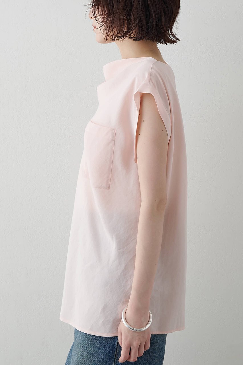 【ウィムガゼット/Whim Gazette】のドレープブラウス 人気、トレンドファッション・服の通販 founy(ファニー) 　ファッション　Fashion　レディースファッション　Fashion for Women　トップス・カットソー　Cut & Sew Tops　シャツ・ブラウス・オフィスカジュアル　Elegant Blouses & Button-Ups　サテン　Satin, Glossy Fabric　ショート　Short, Short Length　スリーブ　Sleeve, Long Sleeve / Short Sleeve　ドレープ　Drape, Draping Fabric　ノースリーブ　Sleeveless, No-Sleeve　バランス　Balance, Style Balance　フレンチ　French, French Style　ベビー　Baby, Babywear　ボトム　Bottoms, Lower Wear　ポケット　Pocket, Pocket Detail　ワッシャー　Washer, Crinkled Finish　エレガント 上品　Elegant　新作・新入荷　New Arrivals / New In　other-2|ID: prp329100004923171 ipo3291000000036940717