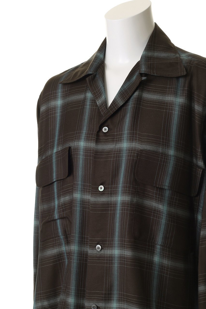 【ヨーク/YOKE】の【UNISEX】Ombre Plaid ダブルポケット シャツ 人気、トレンドファッション・服の通販 founy(ファニー) 　ファッション　Fashion　レディースファッション　Fashion for Women　トップス・カットソー　Cut & Sew Tops　シャツ・ブラウス・オフィスカジュアル　Elegant Blouses & Button-Ups　ユニセックス　Unisex, Genderless　スリーブ　Sleeve, Long Sleeve / Short Sleeve　ダブル　Double, Double-Breasted　チェック　Check, Plaid, Tartan　ポケット　Pocket, Pocket Detail　ロング　Long, Long-Length　再入荷　Restock / Back in Stock　other-5|ID: prp329100004923180 ipo3291000000036940798
