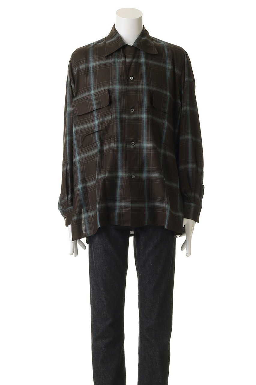 【ヨーク/YOKE】の【UNISEX】Ombre Plaid ダブルポケット シャツ 人気、トレンドファッション・服の通販 founy(ファニー) 　ファッション　Fashion　レディースファッション　Fashion for Women　トップス・カットソー　Cut & Sew Tops　シャツ・ブラウス・オフィスカジュアル　Elegant Blouses & Button-Ups　ユニセックス　Unisex, Genderless　スリーブ　Sleeve, Long Sleeve / Short Sleeve　ダブル　Double, Double-Breasted　チェック　Check, Plaid, Tartan　ポケット　Pocket, Pocket Detail　ロング　Long, Long-Length　再入荷　Restock / Back in Stock　other-6|ID: prp329100004923180 ipo3291000000036940800