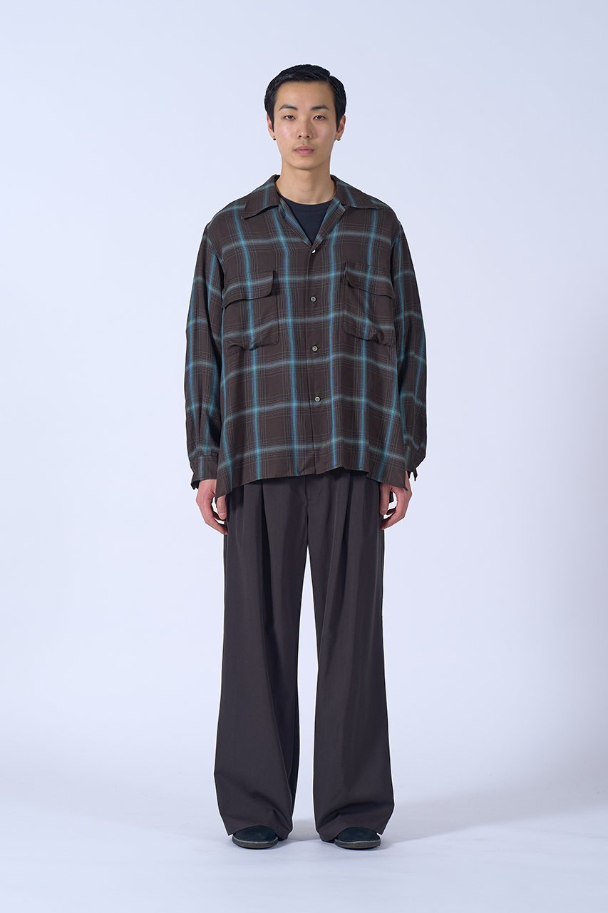 【ヨーク/YOKE】の【UNISEX】Ombre Plaid ダブルポケット シャツ 人気、トレンドファッション・服の通販 founy(ファニー) 　ファッション　Fashion　レディースファッション　Fashion for Women　トップス・カットソー　Cut & Sew Tops　シャツ・ブラウス・オフィスカジュアル　Elegant Blouses & Button-Ups　ユニセックス　Unisex, Genderless　スリーブ　Sleeve, Long Sleeve / Short Sleeve　ダブル　Double, Double-Breasted　チェック　Check, Plaid, Tartan　ポケット　Pocket, Pocket Detail　ロング　Long, Long-Length　再入荷　Restock / Back in Stock　other-7|ID: prp329100004923180 ipo3291000000036940803