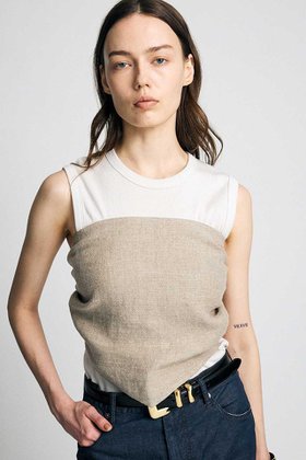 【ブリル/BRILL】のヘビーリネンベアトップ 人気、トレンドファッション・服の通販 founy(ファニー) ファッション Fashion レディースファッション Fashion for Women トップス・カットソー Cut & Sew Tops キャミソール&ノースリーブ Camisoles & Sleeveless Tops シャツ・ブラウス・オフィスカジュアル Elegant Blouses & Button-Ups ノースリーブ Sleeveless, No-Sleeve バンダナ Bandana, Head Scarf リネン Linen, Linen Fabric 新作・新入荷 New Arrivals / New In |ID:prp329100004923187