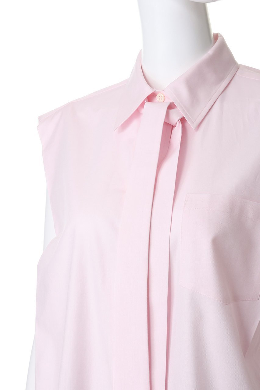 【デパリエ/DEPAREILLE】のコットンツイルスリーブレスボウブラウス 人気、トレンドファッション・服の通販 founy(ファニー) 　ファッション　Fashion　レディースファッション　Fashion for Women　トップス・カットソー　Cut & Sew Tops　キャミソール&ノースリーブ　Camisoles & Sleeveless Tops　シャツ・ブラウス・オフィスカジュアル　Elegant Blouses & Button-Ups　カッティング　Cutting Detail　クラシック　Classic, Timeless Style　サマー　Summer, Summer Style　ノースリーブ　Sleeveless, No-Sleeve　モダン　Modern, Contemporary　夏　Summer　新作・新入荷　New Arrivals / New In　other-5|ID: prp329100004923189 ipo3291000000036940911