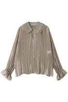 【デパリエ/DEPAREILLE】のテンセルオーガンジープリーツブラウス ベージュ|ID:prp329100004923193
