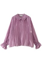 【デパリエ/DEPAREILLE】のテンセルオーガンジープリーツブラウス ピンク|ID:prp329100004923193