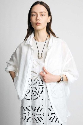 【ブリル/BRILL】のリネンワイヤーカラーシャツ 大人の最旬トレンドファッション＆コーディネート founy(ファウニー) ファッション Fashion レディースファッション Fashion for Women トップス・カットソー Cut & Sew Tops シャツ・ブラウス・オフィスカジュアル Elegant Blouses & Button-Ups スリーブ Sleeve, Long Sleeve / Short Sleeve ロング Long, Long-Length ワイヤー Wire, Wired Bra 人気 Popular, Best Seller 夏 Summer 定番 Standard, Basic Item |ID:prp329100004923198