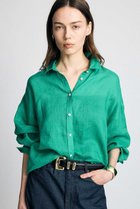 【ブリル/BRILL】のリネンワイヤーカラーシャツ グリーン|ID:prp329100004923198