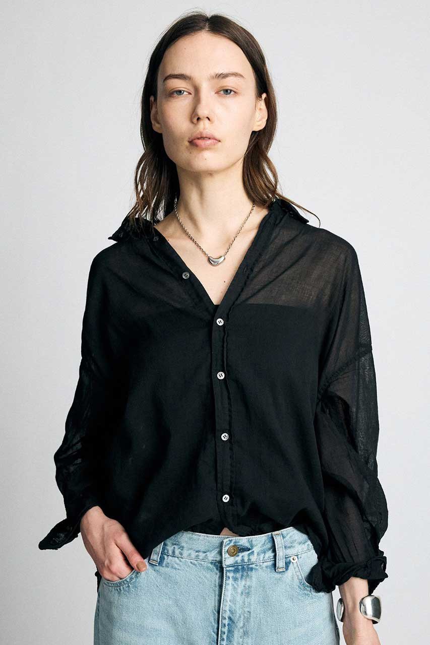 【ブリル/BRILL】のシングルガーゼオーバーシャツ 人気、トレンドファッション・服の通販 founy(ファニー) 　ファッション　Fashion　レディースファッション　Fashion for Women　トップス・カットソー　Cut & Sew Tops　シャツ・ブラウス・オフィスカジュアル　Elegant Blouses & Button-Ups　スリーブ　Sleeve, Long Sleeve / Short Sleeve　ループ　Loop, Loop Knit　ロング　Long, Long-Length　新作・新入荷　New Arrivals / New In　other-2|ID: prp329100004923200 ipo3291000000036941003