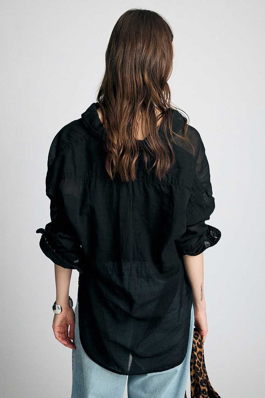 【ブリル/BRILL】のシングルガーゼオーバーシャツ 人気、トレンドファッション・服の通販 founy(ファニー) 　ファッション　Fashion　レディースファッション　Fashion for Women　トップス・カットソー　Cut & Sew Tops　シャツ・ブラウス・オフィスカジュアル　Elegant Blouses & Button-Ups　スリーブ　Sleeve, Long Sleeve / Short Sleeve　ループ　Loop, Loop Knit　ロング　Long, Long-Length　新作・新入荷　New Arrivals / New In　other-4|ID: prp329100004923200 ipo3291000000036941007