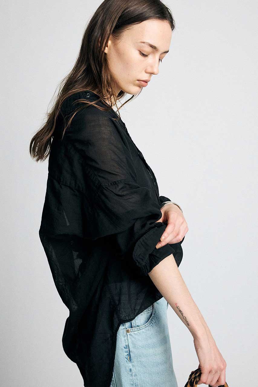 【ブリル/BRILL】のシングルガーゼオーバーシャツ 人気、トレンドファッション・服の通販 founy(ファニー) 　ファッション　Fashion　レディースファッション　Fashion for Women　トップス・カットソー　Cut & Sew Tops　シャツ・ブラウス・オフィスカジュアル　Elegant Blouses & Button-Ups　スリーブ　Sleeve, Long Sleeve / Short Sleeve　ループ　Loop, Loop Knit　ロング　Long, Long-Length　新作・新入荷　New Arrivals / New In　other-5|ID: prp329100004923200 ipo3291000000036941009