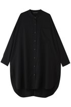 【ミズイロ インド/mizuiro ind】のT/R band collar long shirt シャツ black|ID: prp329100004923206 ipo3291000000036941040