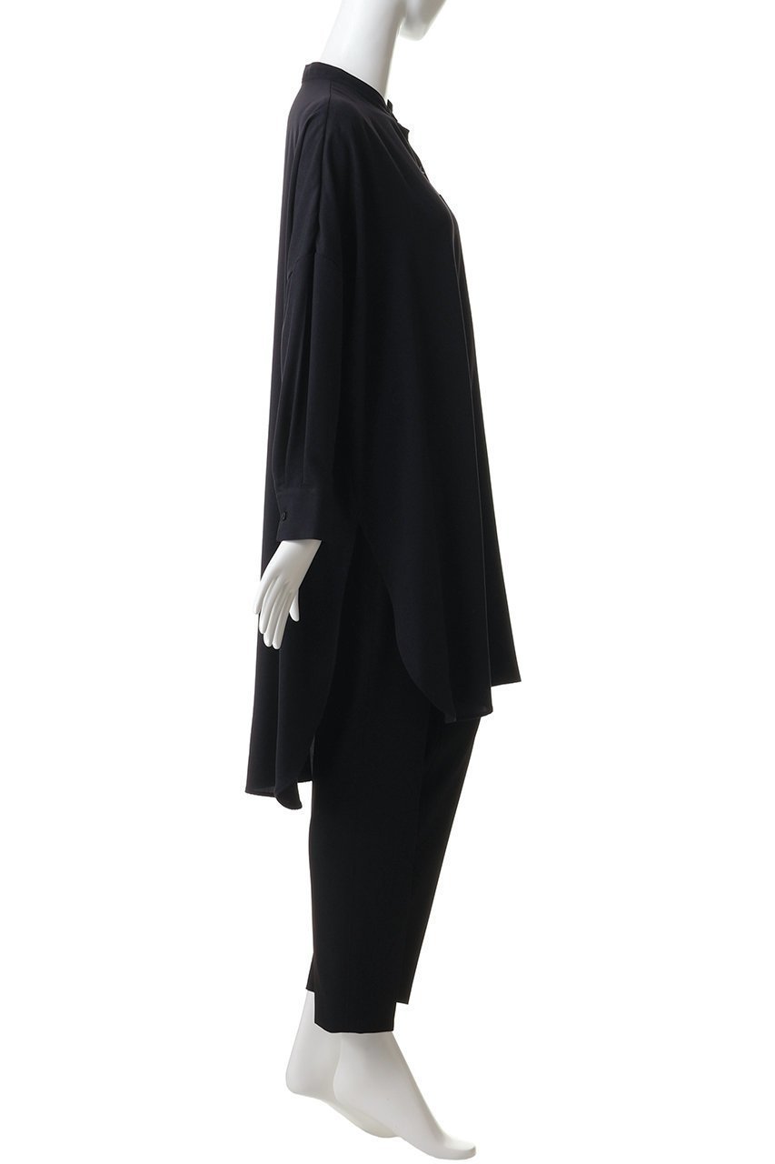 【ミズイロ インド/mizuiro ind】のT/R band collar long shirt シャツ 人気、トレンドファッション・服の通販 founy(ファニー) 　ファッション　Fashion　レディースファッション　Fashion for Women　トップス・カットソー　Cut & Sew Tops　シャツ・ブラウス・オフィスカジュアル　Elegant Blouses & Button-Ups　シアー　Sheer, See-Through　ショート　Short, Short Length　スリット　Slit, Slit Detail　スリーブ　Sleeve, Long Sleeve / Short Sleeve　チュニック　Tunic, Long Top　ハーフ　Half, Half-Length　新作・新入荷　New Arrivals / New In　other-3|ID: prp329100004923206 ipo3291000000036941045