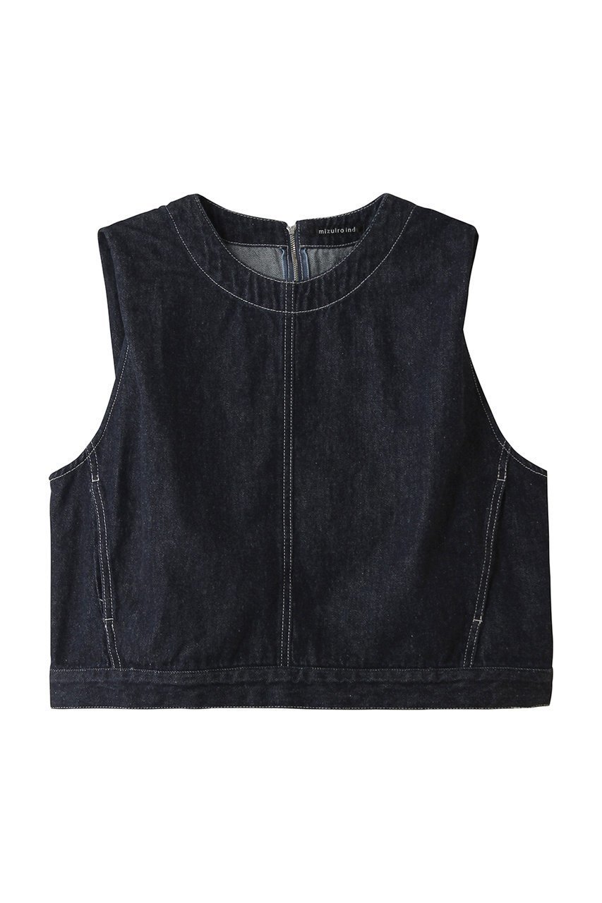 【ミズイロ インド/mizuiro ind】のdenim vest ベスト インテリア・キッズ・メンズ・レディースファッション・服の通販 founy(ファニー) 　ファッション　Fashion　レディースファッション　Fashion for Women　アウター　Coat / Outerwear Collection　トップス・カットソー　Cut & Sew Tops　キャミソール&ノースリーブ　Camisoles & Sleeveless Tops　シャツ・ブラウス・オフィスカジュアル　Elegant Blouses & Button-Ups　ベスト&ジレ / 重ね着スタイル　Vests & Gilets　スリーブ　Sleeve, Long Sleeve / Short Sleeve　ダメージ　Distressed, Destroyed　デニム　Denim, Jeans Material　トレンド　Trend, Trending Now　ノースリーブ　Sleeveless, No-Sleeve　ベスト　Vest, Waistcoat　エレガント 上品　Elegant　新作・新入荷　New Arrivals / New In　navy|ID: prp329100004923208 ipo3291000000036941054