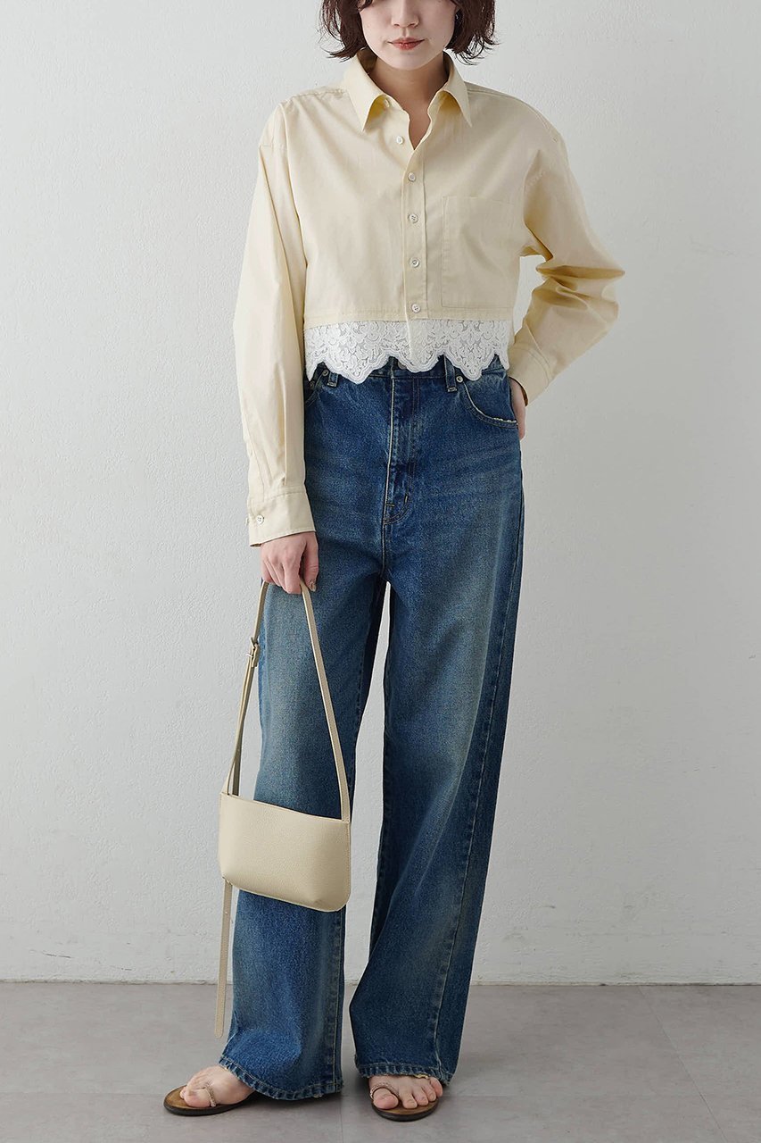 【ウィムガゼット/Whim Gazette】のレースコンビシャツ 人気、トレンドファッション・服の通販 founy(ファニー) 　ファッション　Fashion　レディースファッション　Fashion for Women　トップス・カットソー　Cut & Sew Tops　シャツ・ブラウス・オフィスカジュアル　Elegant Blouses & Button-Ups　ショート　Short, Short Length　スリーブ　Sleeve, Long Sleeve / Short Sleeve　ドッキング　Docking, Mixed Material　フェミニン　Feminine, Girly　レース　Lace, Lace Fabric　ロング　Long, Long-Length　新作・新入荷　New Arrivals / New In　other-2|ID: prp329100004923217 ipo3291000000036941114