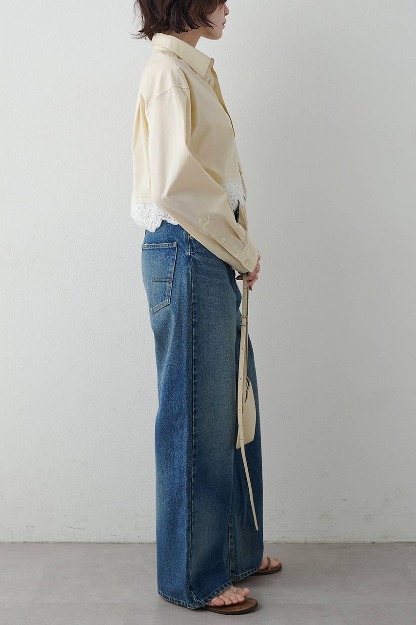 【ウィムガゼット/Whim Gazette】のレースコンビシャツ 人気、トレンドファッション・服の通販 founy(ファニー) 　ファッション　Fashion　レディースファッション　Fashion for Women　トップス・カットソー　Cut & Sew Tops　シャツ・ブラウス・オフィスカジュアル　Elegant Blouses & Button-Ups　ショート　Short, Short Length　スリーブ　Sleeve, Long Sleeve / Short Sleeve　ドッキング　Docking, Mixed Material　フェミニン　Feminine, Girly　レース　Lace, Lace Fabric　ロング　Long, Long-Length　新作・新入荷　New Arrivals / New In　other-5|ID: prp329100004923217 ipo3291000000036941119