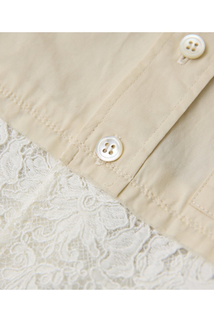 【ウィムガゼット/Whim Gazette】のレースコンビシャツ 人気、トレンドファッション・服の通販 founy(ファニー) 　ファッション　Fashion　レディースファッション　Fashion for Women　トップス・カットソー　Cut & Sew Tops　シャツ・ブラウス・オフィスカジュアル　Elegant Blouses & Button-Ups　ショート　Short, Short Length　スリーブ　Sleeve, Long Sleeve / Short Sleeve　ドッキング　Docking, Mixed Material　フェミニン　Feminine, Girly　レース　Lace, Lace Fabric　ロング　Long, Long-Length　新作・新入荷　New Arrivals / New In　other-7|ID: prp329100004923217 ipo3291000000036941124