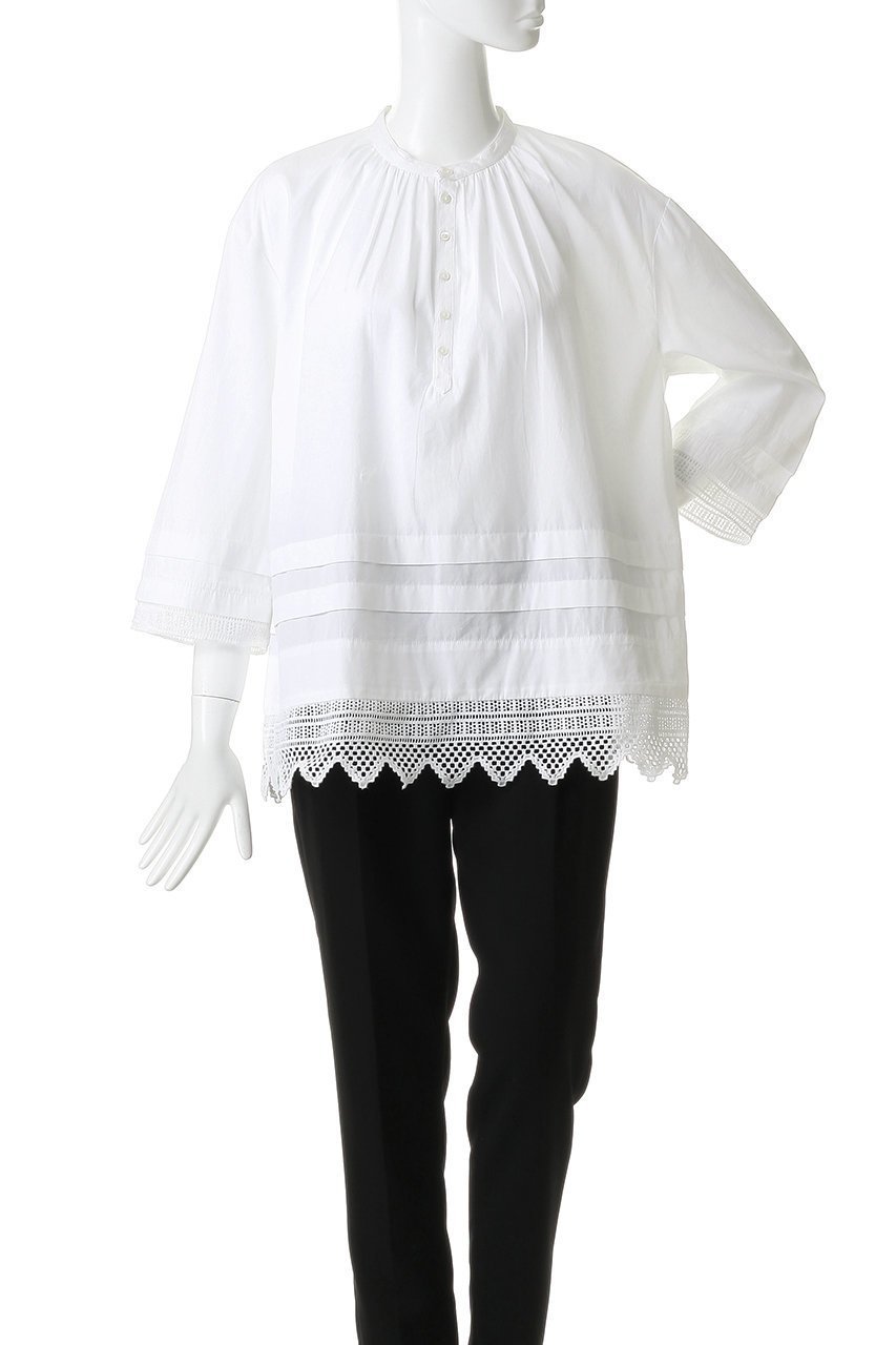 【ラルフローレン/RALPH LAUREN】の【POLO RALPH LAUREN】ブラウス 人気、トレンドファッション・服の通販 founy(ファニー) 　ファッション　Fashion　レディースファッション　Fashion for Women　トップス・カットソー　Cut & Sew Tops　シャツ・ブラウス・オフィスカジュアル　Elegant Blouses & Button-Ups　なめらか　Smooth, Silky Texture　クロシェ　Crochet, Knitted Lace　シャーリング　Shirring, Ruched　ショルダー　Shoulder, Shoulder Strap　ショート　Short, Short Length　スカラップ　Scallop, Scalloped Edge　スリーブ　Sleeve, Long Sleeve / Short Sleeve　ドロップ　Drop Shoulder, Dropped Style　リラックス　Relax, Relaxed Fit　エレガント 上品　Elegant　新作・新入荷　New Arrivals / New In　other-2|ID: prp329100004923220 ipo3291000000036941152