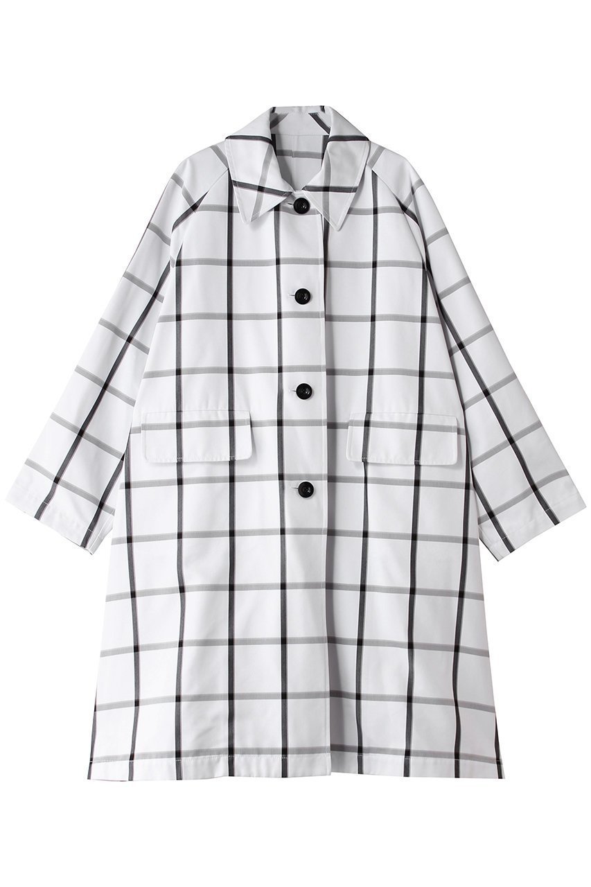 【その他のブランド/Other】のテントラインコート 人気、トレンドファッション・服の通販 founy(ファニー) 　ファッション　Fashion　レディースファッション　Fashion for Women　アウター　Coat / Outerwear Collection　コート・ロングコート・ピーコート　Long Coats, Peacoats & More　イタリア　Italy　チェック　Check, Plaid, Tartan　モダン　Modern, Contemporary　ロング　Long, Long-Length　新作・新入荷　New Arrivals / New In　 other-1|ID: prp329100004923228 ipo3291000000036941213