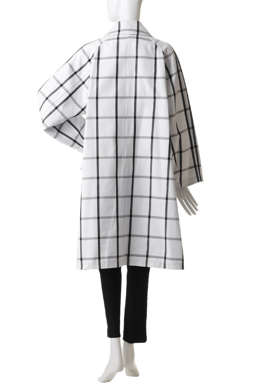 【その他のブランド/Other】のテントラインコート 人気、トレンドファッション・服の通販 founy(ファニー) 　ファッション　Fashion　レディースファッション　Fashion for Women　アウター　Coat / Outerwear Collection　コート・ロングコート・ピーコート　Long Coats, Peacoats & More　イタリア　Italy　チェック　Check, Plaid, Tartan　モダン　Modern, Contemporary　ロング　Long, Long-Length　新作・新入荷　New Arrivals / New In　other-4|ID: prp329100004923228 ipo3291000000036941222