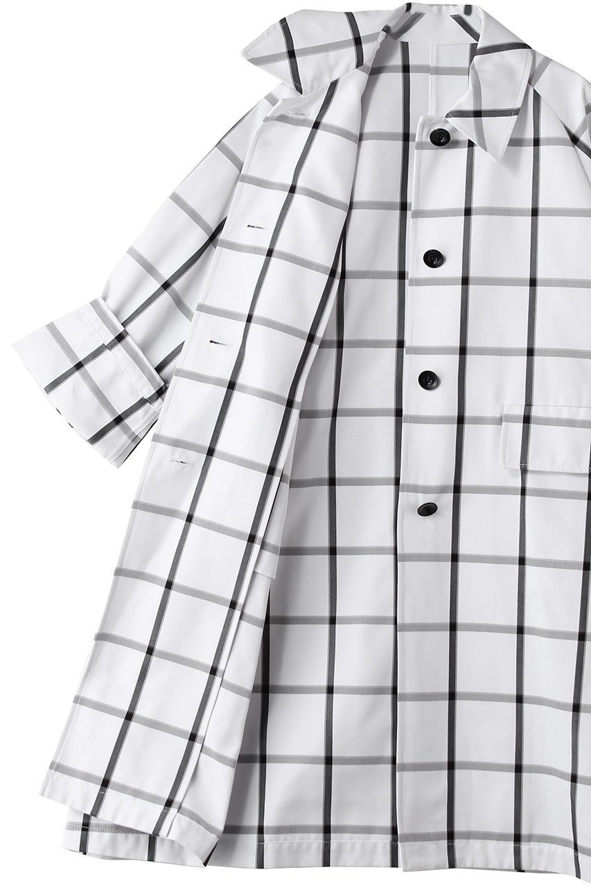 【その他のブランド/Other】のテントラインコート 人気、トレンドファッション・服の通販 founy(ファニー) 　ファッション　Fashion　レディースファッション　Fashion for Women　アウター　Coat / Outerwear Collection　コート・ロングコート・ピーコート　Long Coats, Peacoats & More　イタリア　Italy　チェック　Check, Plaid, Tartan　モダン　Modern, Contemporary　ロング　Long, Long-Length　新作・新入荷　New Arrivals / New In　other-6|ID: prp329100004923228 ipo3291000000036941225