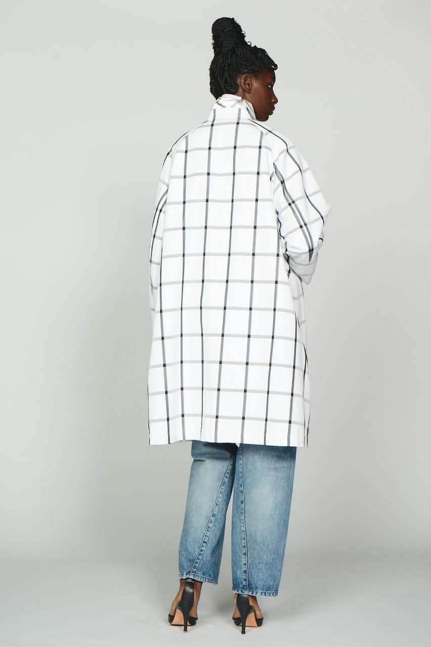 【その他のブランド/Other】のテントラインコート 人気、トレンドファッション・服の通販 founy(ファニー) 　ファッション　Fashion　レディースファッション　Fashion for Women　アウター　Coat / Outerwear Collection　コート・ロングコート・ピーコート　Long Coats, Peacoats & More　イタリア　Italy　チェック　Check, Plaid, Tartan　モダン　Modern, Contemporary　ロング　Long, Long-Length　新作・新入荷　New Arrivals / New In　other-8|ID: prp329100004923228 ipo3291000000036941229