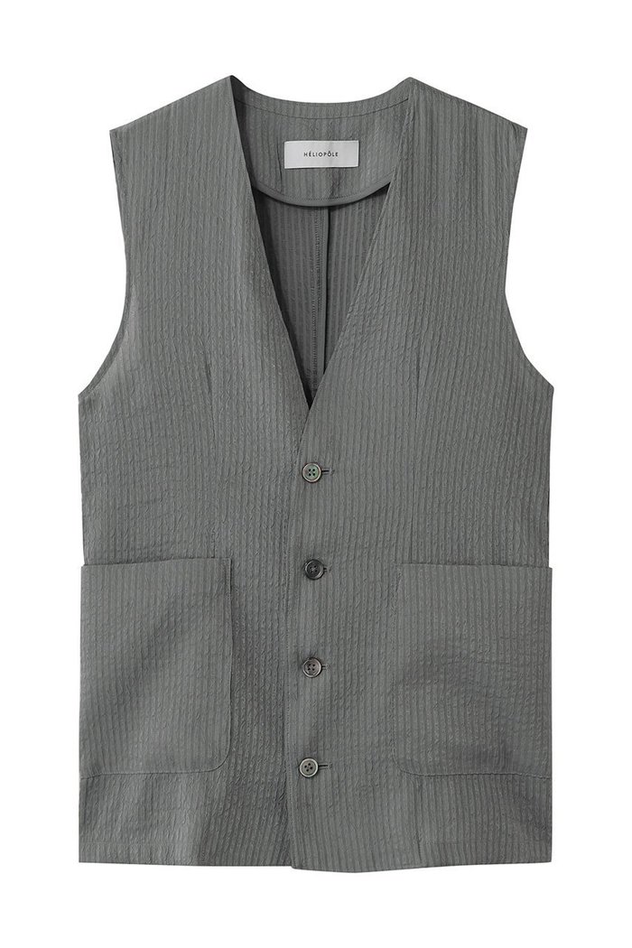 【エリオポール/heliopole】のシアードビーストライプベスト インテリア・キッズ・メンズ・レディースファッション・服の通販 founy(ファニー) https://founy.com/ ファッション Fashion レディースファッション Fashion for Women アウター Coat / Outerwear Collection レディースジャケット・軽アウター Jackets おすすめ Recommended / Our Picks シンプル Simple, Minimal ジャケット Jacket, Outerwear ストライプ Stripe, Striped Pattern セットアップ Set-Up, Coordinated Outfit ベスト Vest, Waistcoat エレガント 上品 Elegant 夏 Summer 新作・新入荷 New Arrivals / New In 春 Spring S/S・春夏 SS, Spring/Summer, Warm Season |ID: prp329100004923230 ipo3291000000036941232