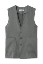【エリオポール/heliopole】のシアードビーストライプベスト 人気、トレンドファッション・服の通販 founy(ファニー) ファッション Fashion レディースファッション Fashion for Women アウター Coat / Outerwear Collection レディースジャケット・軽アウター Jackets おすすめ Recommended / Our Picks シンプル Simple, Minimal ジャケット Jacket, Outerwear ストライプ Stripe, Striped Pattern セットアップ Set-Up, Coordinated Outfit ベスト Vest, Waistcoat エレガント 上品 Elegant 夏 Summer 新作・新入荷 New Arrivals / New In 春 Spring S/S・春夏 SS, Spring/Summer, Warm Season thumbnail グレー|ID: prp329100004923230 ipo3291000000036941234