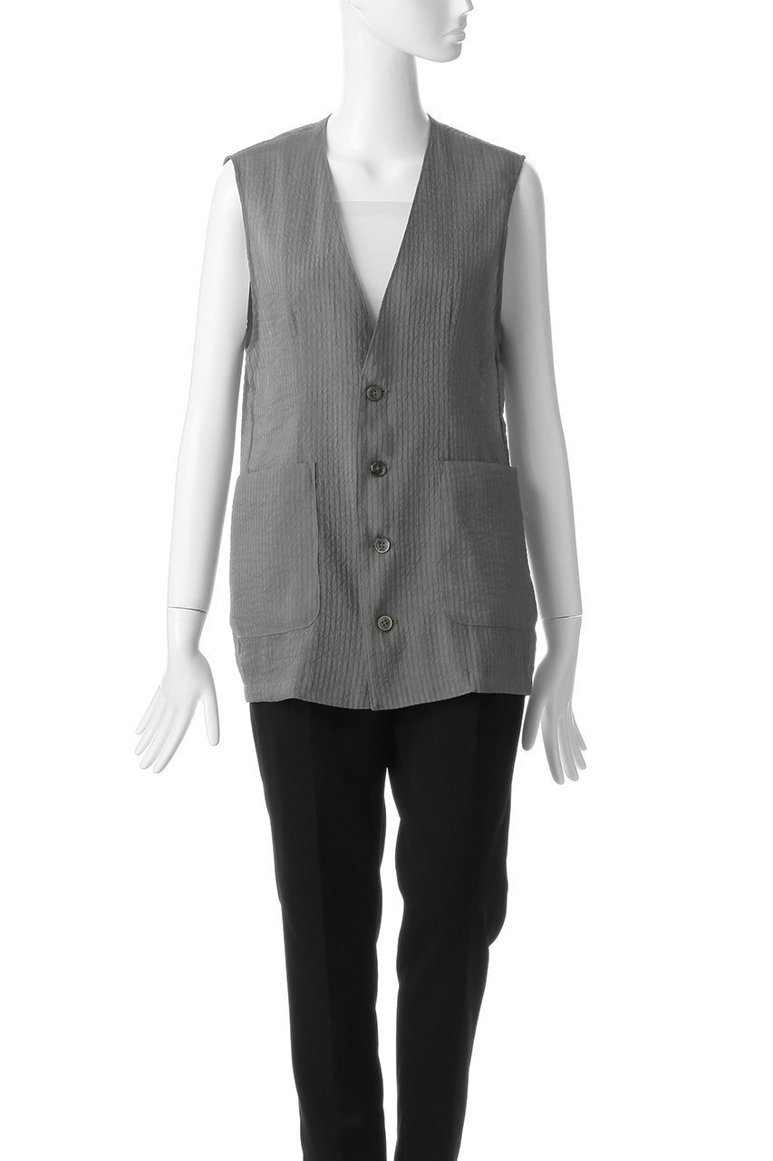 【エリオポール/heliopole】のシアードビーストライプベスト 人気、トレンドファッション・服の通販 founy(ファニー) 　ファッション　Fashion　レディースファッション　Fashion for Women　アウター　Coat / Outerwear Collection　レディースジャケット・軽アウター　Jackets　おすすめ　Recommended / Our Picks　シンプル　Simple, Minimal　ジャケット　Jacket, Outerwear　ストライプ　Stripe, Striped Pattern　セットアップ　Set-Up, Coordinated Outfit　ベスト　Vest, Waistcoat　エレガント 上品　Elegant　夏　Summer　新作・新入荷　New Arrivals / New In　春　Spring　S/S・春夏　SS, Spring/Summer, Warm Season　other-2|ID: prp329100004923230 ipo3291000000036941238