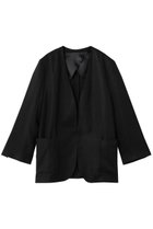 【ジェイドット/j.】のオックスリネン ノーカラージャケット 人気、トレンドファッション・服の通販 founy(ファニー) ファッション Fashion レディースファッション Fashion for Women アウター Coat / Outerwear Collection レディースジャケット・軽アウター Jackets ノーカラージャケット / シンプル上品コーデ Collarless Jackets ジャケット Jacket, Outerwear スリーブ Sleeve, Long Sleeve / Short Sleeve リネン Linen, Linen Fabric ロング Long, Long-Length 再入荷 Restock / Back in Stock 夏 Summer 春 Spring S/S・春夏 SS, Spring/Summer, Warm Season thumbnail ブラック|ID: prp329100004923245 ipo3291000000036941395