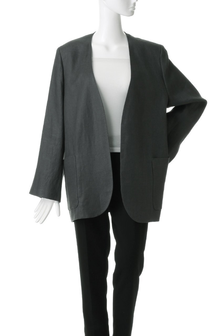 【ジェイドット/j.】のオックスリネン ノーカラージャケット 人気、トレンドファッション・服の通販 founy(ファニー) 　ファッション　Fashion　レディースファッション　Fashion for Women　アウター　Coat / Outerwear Collection　レディースジャケット・軽アウター　Jackets　ノーカラージャケット / シンプル上品コーデ　Collarless Jackets　ジャケット　Jacket, Outerwear　スリーブ　Sleeve, Long Sleeve / Short Sleeve　リネン　Linen, Linen Fabric　ロング　Long, Long-Length　再入荷　Restock / Back in Stock　夏　Summer　春　Spring　S/S・春夏　SS, Spring/Summer, Warm Season　other-2|ID: prp329100004923245 ipo3291000000036941397