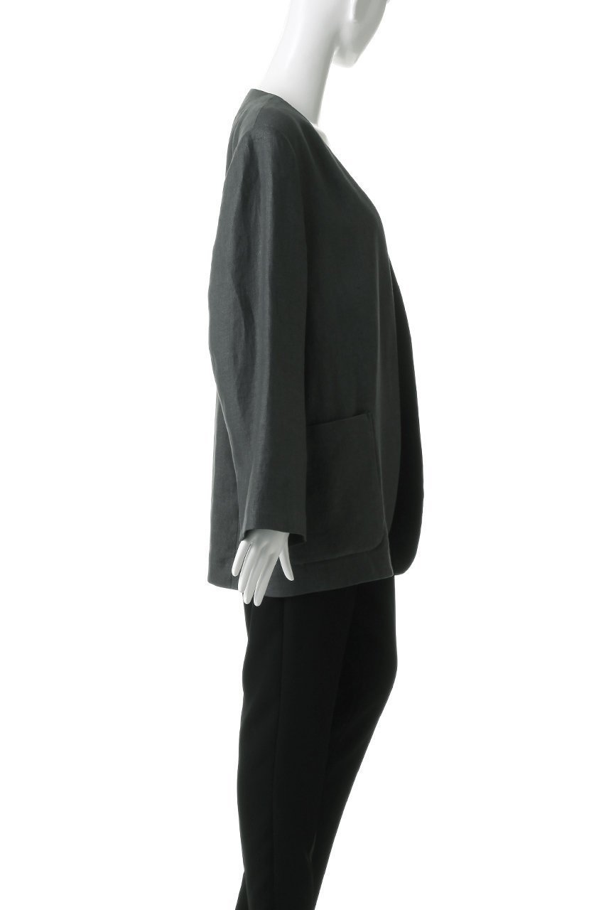 【ジェイドット/j.】のオックスリネン ノーカラージャケット 人気、トレンドファッション・服の通販 founy(ファニー) 　ファッション　Fashion　レディースファッション　Fashion for Women　アウター　Coat / Outerwear Collection　レディースジャケット・軽アウター　Jackets　ノーカラージャケット / シンプル上品コーデ　Collarless Jackets　ジャケット　Jacket, Outerwear　スリーブ　Sleeve, Long Sleeve / Short Sleeve　リネン　Linen, Linen Fabric　ロング　Long, Long-Length　再入荷　Restock / Back in Stock　夏　Summer　春　Spring　S/S・春夏　SS, Spring/Summer, Warm Season　other-3|ID: prp329100004923245 ipo3291000000036941399