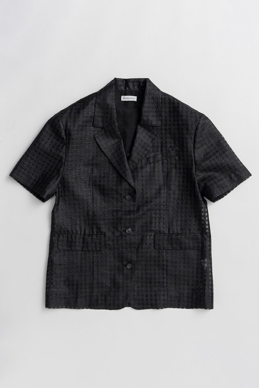【メゾンスペシャル/MAISON SPECIAL】のHalf-Sleeve Sheer Check Jacket/ハーフスリーブシアーチェックジャケット 人気、トレンドファッション・服の通販 founy(ファニー) 　ファッション　Fashion　レディースファッション　Fashion for Women　アウター　Coat / Outerwear Collection　レディースジャケット・軽アウター　Jackets　おすすめ　Recommended / Our Picks　オレンジ　Orange　オーガンジー　Organza Fabric　サマー　Summer, Summer Style　シアー　Sheer, See-Through　ジャケット　Jacket, Outerwear　セットアップ　Set-Up, Coordinated Outfit　チェック　Check, Plaid, Tartan　再入荷　Restock / Back in Stock　夏　Summer　 other-1|ID: prp329100004923249 ipo3291000000036941449