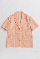 【メゾンスペシャル/MAISON SPECIAL】のHalf-Sleeve Sheer Check Jacket/ハーフスリーブシアーチェックジャケット 人気、トレンドファッション・服の通販 founy(ファニー) ファッション Fashion レディースファッション Fashion for Women アウター Coat / Outerwear Collection レディースジャケット・軽アウター Jackets おすすめ Recommended / Our Picks オレンジ Orange オーガンジー Organza Fabric サマー Summer, Summer Style シアー Sheer, See-Through ジャケット Jacket, Outerwear セットアップ Set-Up, Coordinated Outfit チェック Check, Plaid, Tartan 再入荷 Restock / Back in Stock 夏 Summer thumbnail ORG(オレンジ)|ID: prp329100004923249 ipo3291000000036941454