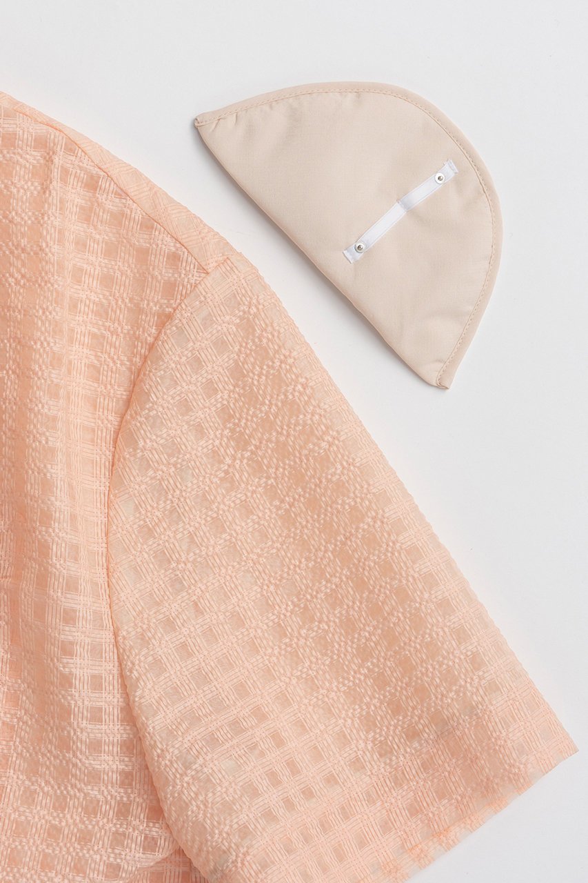 【メゾンスペシャル/MAISON SPECIAL】のHalf-Sleeve Sheer Check Jacket/ハーフスリーブシアーチェックジャケット 人気、トレンドファッション・服の通販 founy(ファニー) 　ファッション　Fashion　レディースファッション　Fashion for Women　アウター　Coat / Outerwear Collection　レディースジャケット・軽アウター　Jackets　おすすめ　Recommended / Our Picks　オレンジ　Orange　オーガンジー　Organza Fabric　サマー　Summer, Summer Style　シアー　Sheer, See-Through　ジャケット　Jacket, Outerwear　セットアップ　Set-Up, Coordinated Outfit　チェック　Check, Plaid, Tartan　再入荷　Restock / Back in Stock　夏　Summer　other-6|ID: prp329100004923249 ipo3291000000036941465