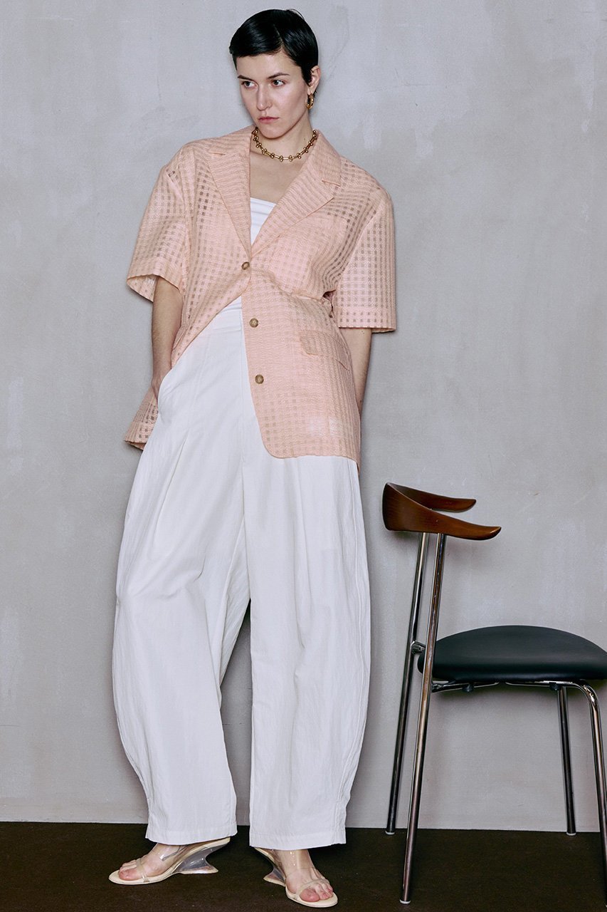 【メゾンスペシャル/MAISON SPECIAL】のHalf-Sleeve Sheer Check Jacket/ハーフスリーブシアーチェックジャケット 人気、トレンドファッション・服の通販 founy(ファニー) 　ファッション　Fashion　レディースファッション　Fashion for Women　アウター　Coat / Outerwear Collection　レディースジャケット・軽アウター　Jackets　おすすめ　Recommended / Our Picks　オレンジ　Orange　オーガンジー　Organza Fabric　サマー　Summer, Summer Style　シアー　Sheer, See-Through　ジャケット　Jacket, Outerwear　セットアップ　Set-Up, Coordinated Outfit　チェック　Check, Plaid, Tartan　再入荷　Restock / Back in Stock　夏　Summer　other-7|ID: prp329100004923249 ipo3291000000036941467