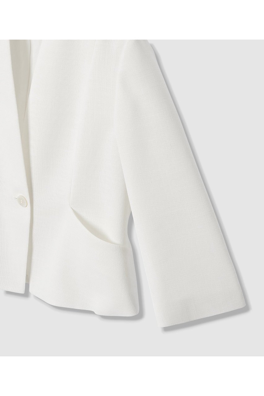 【アナイ/ANAYI】のカラミリネンライクノーカラージャケット 人気、トレンドファッション・服の通販 founy(ファニー) 　ファッション　Fashion　レディースファッション　Fashion for Women　アウター　Coat / Outerwear Collection　レディースジャケット・軽アウター　Jackets　ノーカラージャケット / シンプル上品コーデ　Collarless Jackets　エレガント 上品　Elegant　ジャケット　Jacket, Outerwear　セットアップ　Set-Up, Coordinated Outfit　ポケット　Pocket, Pocket Detail　リネン　Linen, Linen Fabric　定番　Standard, Basic Item　新作・新入荷　New Arrivals / New In　other-4|ID: prp329100004923253 ipo3291000000036941502