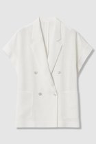 【アナイ/ANAYI】のカラミリネンライクフレンチスリーブジャケット ホワイト|ID: prp329100004923257 ipo3291000000036941519