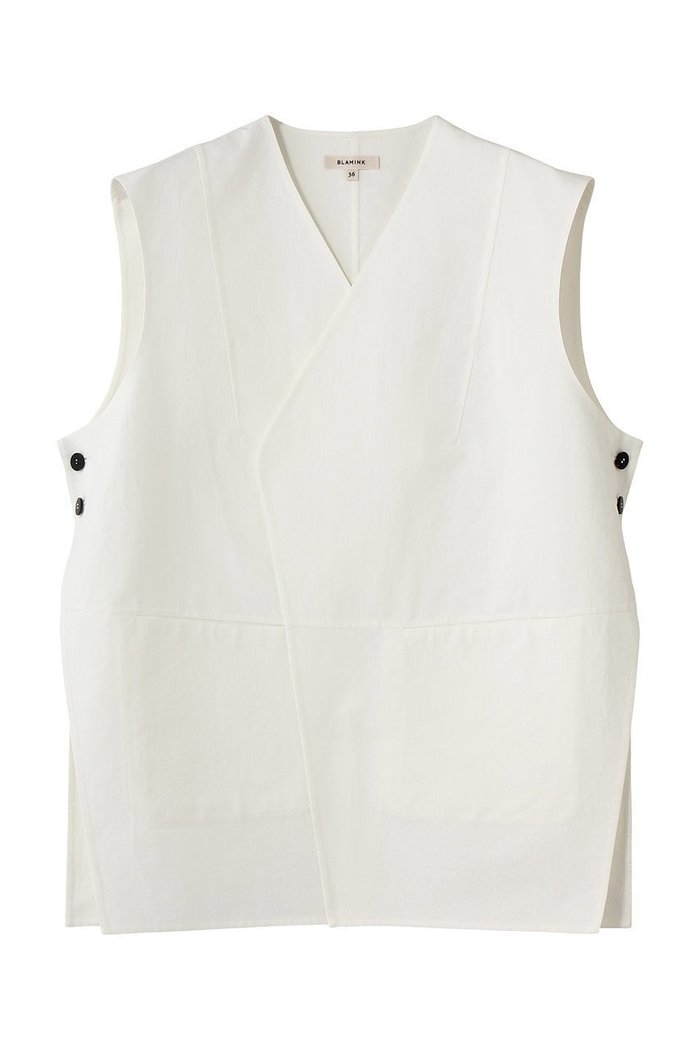 【ブラミンク/BLAMINK】のコットンシルクベスト インテリア・キッズ・メンズ・レディースファッション・服の通販 founy(ファニー) https://founy.com/ ファッション Fashion レディースファッション Fashion for Women アウター Coat / Outerwear Collection レディースジャケット・軽アウター Jackets シルク Silk, 100% Silk シンプル Simple, Minimal ジャケット Jacket, Outerwear トレンド Trend, Trending Now ベスト Vest, Waistcoat 新作・新入荷 New Arrivals / New In |ID: prp329100004923265 ipo3291000000036941594