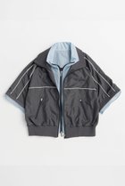 【メゾンスペシャル/MAISON SPECIAL】のDouble Zip Track Blouson/ダブルジップトラックブルゾン 人気、トレンドファッション・服の通販 founy(ファニー) ファッション Fashion レディースファッション Fashion for Women アウター Coat / Outerwear Collection レディースジャケット・軽アウター Jackets ブルゾンジャケット・スポーティアウター Blouson Jackets コンパクト Compact, Small Size ジップ Zip, Zipper ジャケット Jacket, Outerwear スポーティ Sporty, Casual Athletic タフタ Taffeta, Structured Fabric ダブル Double, Double-Breasted バランス Balance, Style Balance ブルゾン Blouson, Bomber Jacket ボトム Bottoms, Lower Wear リップ Lip, Lip Motif ワイド Wide, Wide Fit ワイヤー Wire, Wired Bra 再入荷 Restock / Back in Stock thumbnail GRY(グレー)|ID: prp329100004923267 ipo3291000000036941615