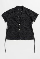 【メゾンスペシャル/MAISON SPECIAL】のFlower Sheer Half-Sleeve Jacket/フラワーシアーハーフスリーブジャケット BLK(ブラック)|ID: prp329100004923268 ipo3291000000036941627