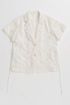 【メゾンスペシャル/MAISON SPECIAL】のFlower Sheer Half-Sleeve Jacket/フラワーシアーハーフスリーブジャケット WHT(ホワイト)|ID: prp329100004923268 ipo3291000000036941629
