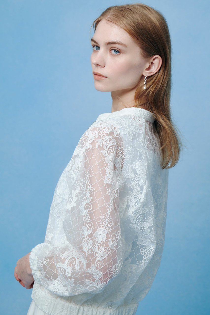 【アルアバイル/allureville】の【LOULOU WILLOUGHBY】オーガンレースブルゾン 人気、トレンドファッション・服の通販 founy(ファニー) 　ファッション　Fashion　レディースファッション　Fashion for Women　アウター　Coat / Outerwear Collection　レディースジャケット・軽アウター　Jackets　ブルゾンジャケット・スポーティアウター　Blouson Jackets　オーガンジー　Organza Fabric　シアー　Sheer, See-Through　ジップ　Zip, Zipper　ジャケット　Jacket, Outerwear　チュール　Tulip, Tulip Motif　ブルゾン　Blouson, Bomber Jacket　レース　Lace, Lace Fabric　夏　Summer　新作・新入荷　New Arrivals / New In　春　Spring　S/S・春夏　SS, Spring/Summer, Warm Season　other-4|ID: prp329100004923277 ipo3291000000036941682