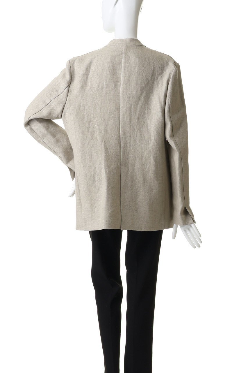 【マイ ウィークネス/MY WEAKNESS】のSigrid Collarless Jacket 人気、トレンドファッション・服の通販 founy(ファニー) 　ファッション　Fashion　レディースファッション　Fashion for Women　アウター　Coat / Outerwear Collection　レディースジャケット・軽アウター　Jackets　キャンバス　Canvas, Canvas Fabric　シンプル　Simple, Minimal　ジャケット　Jacket, Outerwear　フランス　France, French　リネン　Linen, Linen Fabric　other-4|ID: prp329100004923280 ipo3291000000036941699