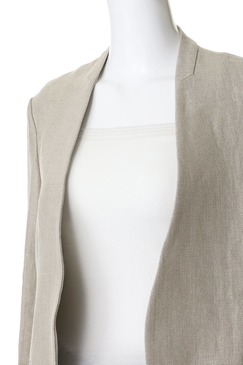 【マイ ウィークネス/MY WEAKNESS】のSigrid Collarless Jacket 人気、トレンドファッション・服の通販 founy(ファニー) 　ファッション　Fashion　レディースファッション　Fashion for Women　アウター　Coat / Outerwear Collection　レディースジャケット・軽アウター　Jackets　キャンバス　Canvas, Canvas Fabric　シンプル　Simple, Minimal　ジャケット　Jacket, Outerwear　フランス　France, French　リネン　Linen, Linen Fabric　other-5|ID: prp329100004923280 ipo3291000000036941701