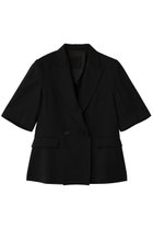 【プルミエ アロンディスモン/1er Arrondissement】のリネンビスコースジャケット(半袖) ブラック|ID: prp329100004923290 ipo3291000000036941810