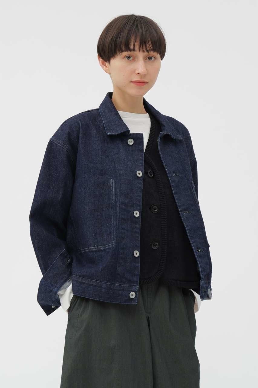 【マーガレットハウエル/MARGARET HOWELL】のCANTON DENIM BLOUSON インテリア・キッズ・メンズ・レディースファッション・服の通販 founy(ファニー) 　ファッション　Fashion　レディースファッション　Fashion for Women　アウター　Coat / Outerwear Collection　レディースジャケット・軽アウター　Jackets　ブルゾンジャケット・スポーティアウター　Blouson Jackets　コンパクト　Compact, Small Size　ジャケット　Jacket, Outerwear　スマート　Smart, Elegant　デニム　Denim, Jeans Material　ブルゾン　Blouson, Bomber Jacket　ポケット　Pocket, Pocket Detail　ワイド　Wide, Wide Fit　新作・新入荷　New Arrivals / New In　ブルー|ID: prp329100004923295 ipo3291000000036941848