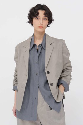 【マーガレットハウエル/MARGARET HOWELL】のFINE STRIPE COTTON SILK JACKET 人気、トレンドファッション・服の通販 founy(ファニー) ファッション Fashion レディースファッション Fashion for Women アウター Coat / Outerwear Collection レディースジャケット・軽アウター Jackets おすすめ Recommended / Our Picks コンパクト Compact, Small Size シルク Silk, 100% Silk ジャケット Jacket, Outerwear ストライプ Stripe, Striped Pattern セットアップ Set-Up, Coordinated Outfit フラップ Flap, Flap Pocket ポケット Pocket, Pocket Detail 夏 Summer 新作・新入荷 New Arrivals / New In |ID:prp329100004923297