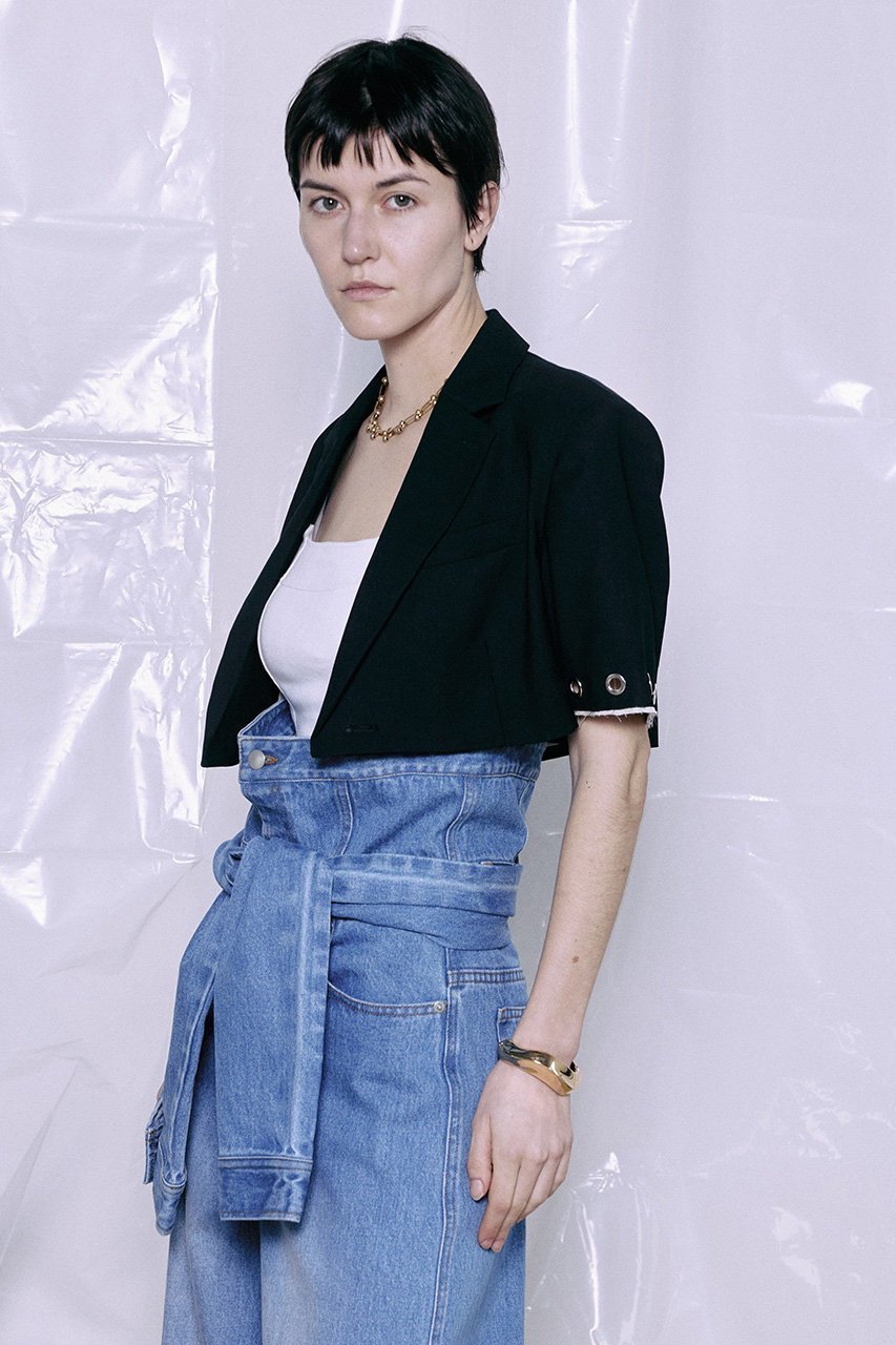 【メゾンスペシャル/MAISON SPECIAL】のEyelet Short Jacket/アイレットショートジャケット 人気、トレンドファッション・服の通販 founy(ファニー) 　ファッション　Fashion　レディースファッション　Fashion for Women　アウター　Coat / Outerwear Collection　レディースジャケット・軽アウター　Jackets　おすすめ　Recommended / Our Picks　クラシック　Classic, Timeless Style　コンパクト　Compact, Small Size　ジャケット　Jacket, Outerwear　セットアップ　Set-Up, Coordinated Outfit　デニム　Denim, Jeans Material　プリーツ　Pleats, Pleated　新作・新入荷　New Arrivals / New In　other-2|ID: prp329100004923302 ipo3291000000036941932